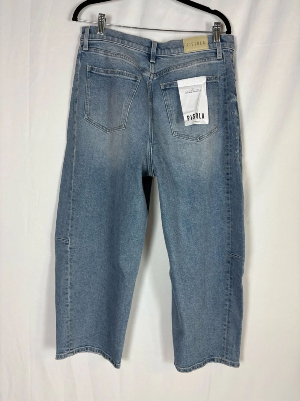 pistola Light Blue Boyfriend Wide-Leg Jeans - Picture 6 of 9